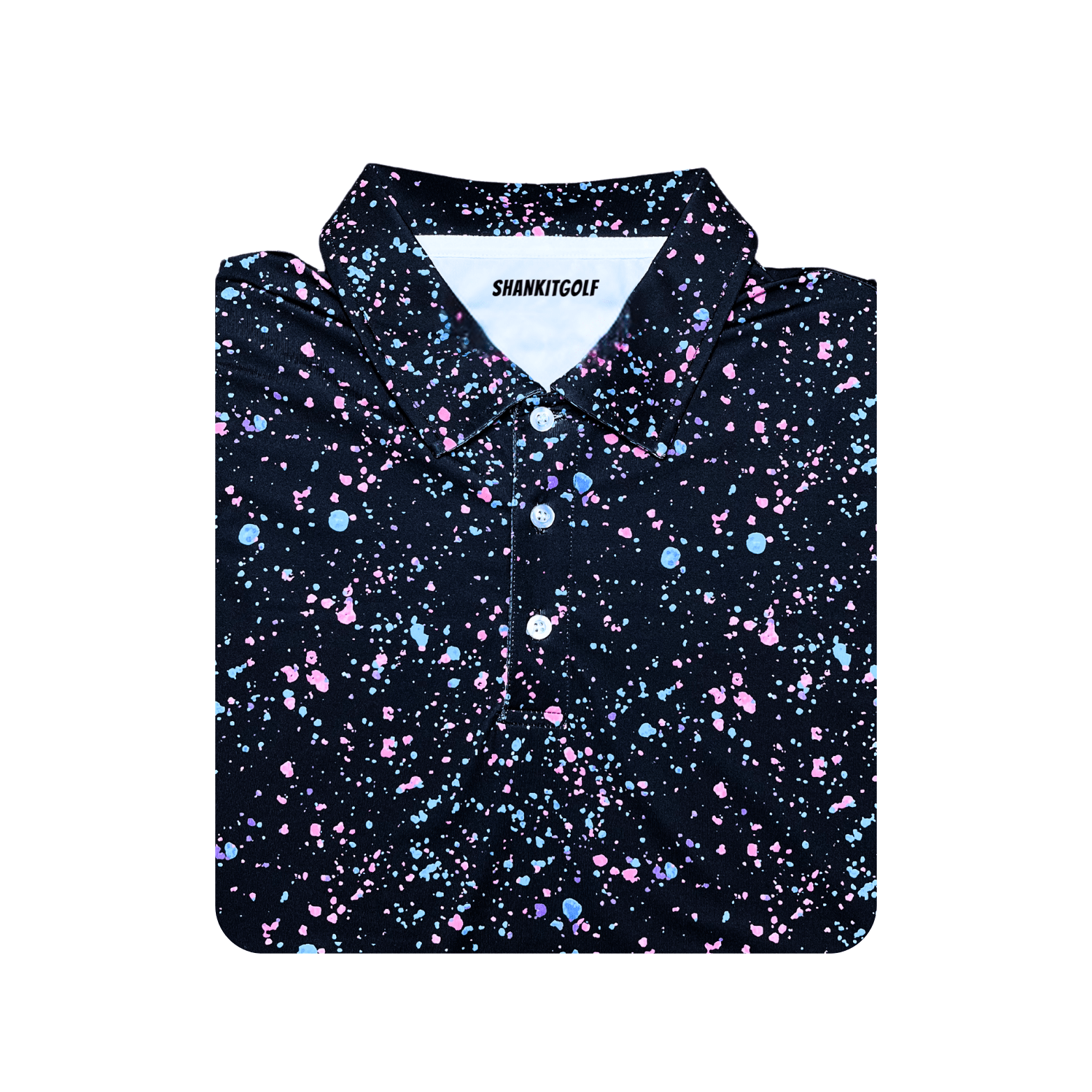 Paint Splatter Polo Black - Small - Club Rehab