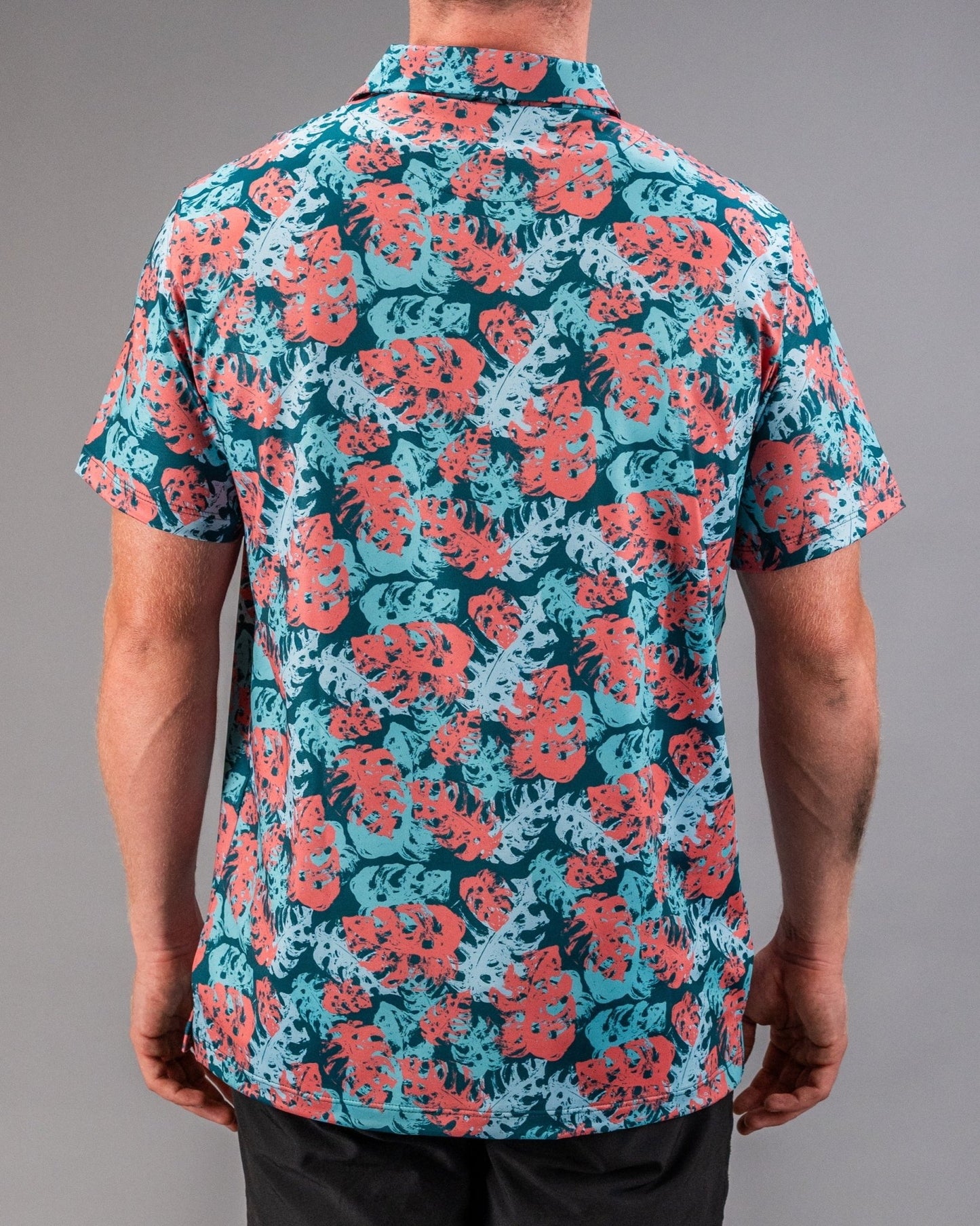 Painted Monstera Teal - S - Club Rehab