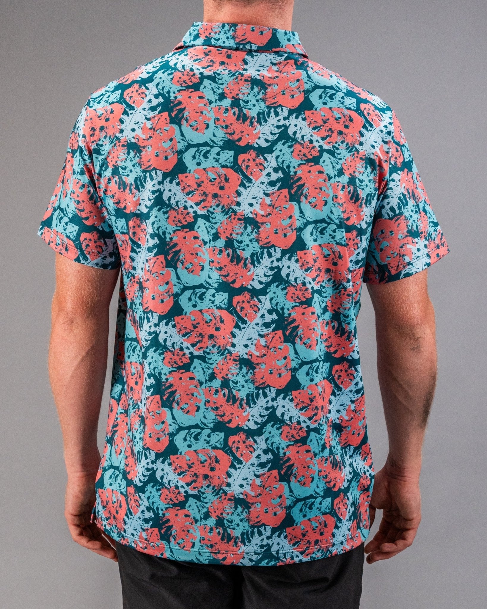 Painted Monstera Teal - S - Club Rehab