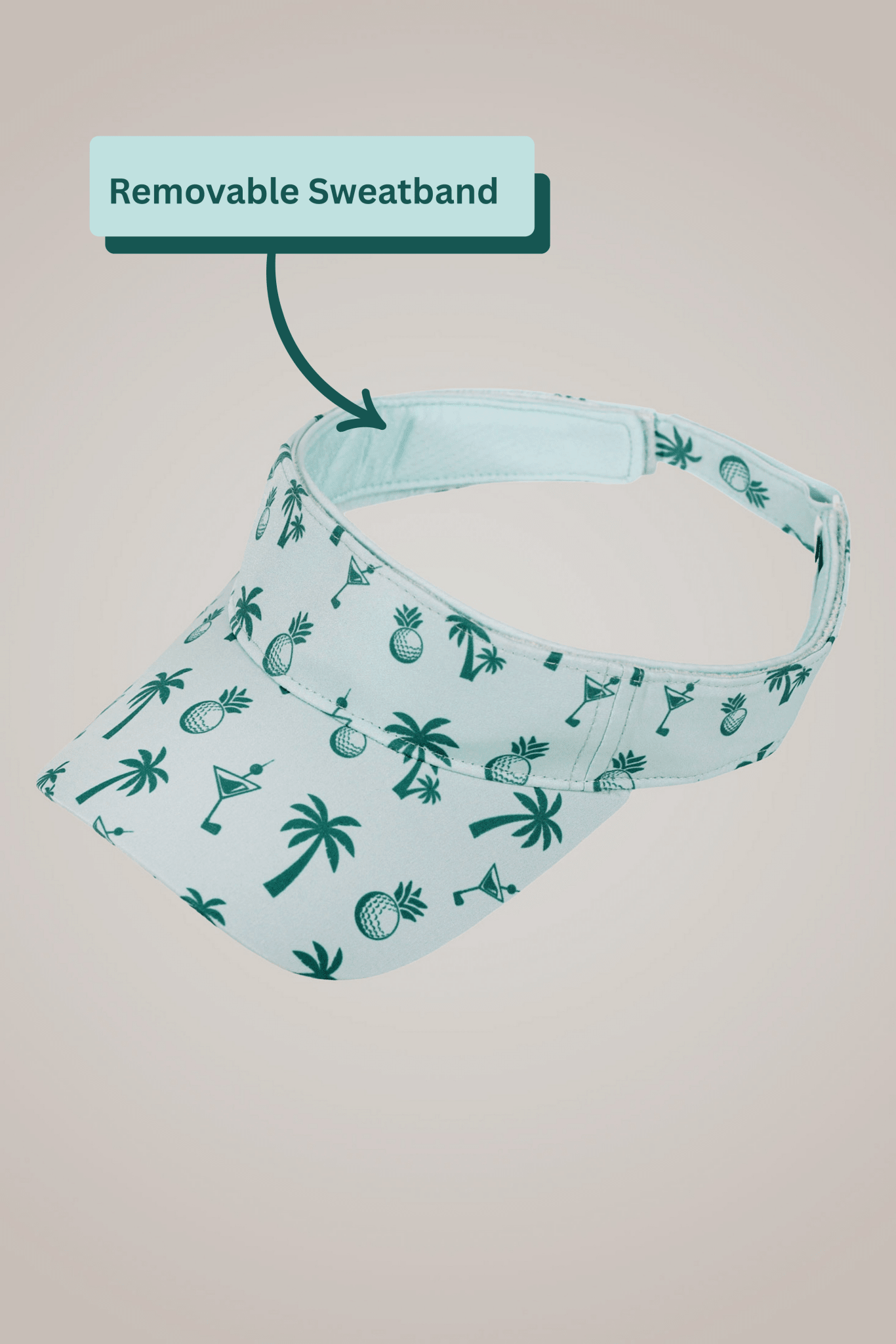 Palm Trees Sport Visor - Club Rehab