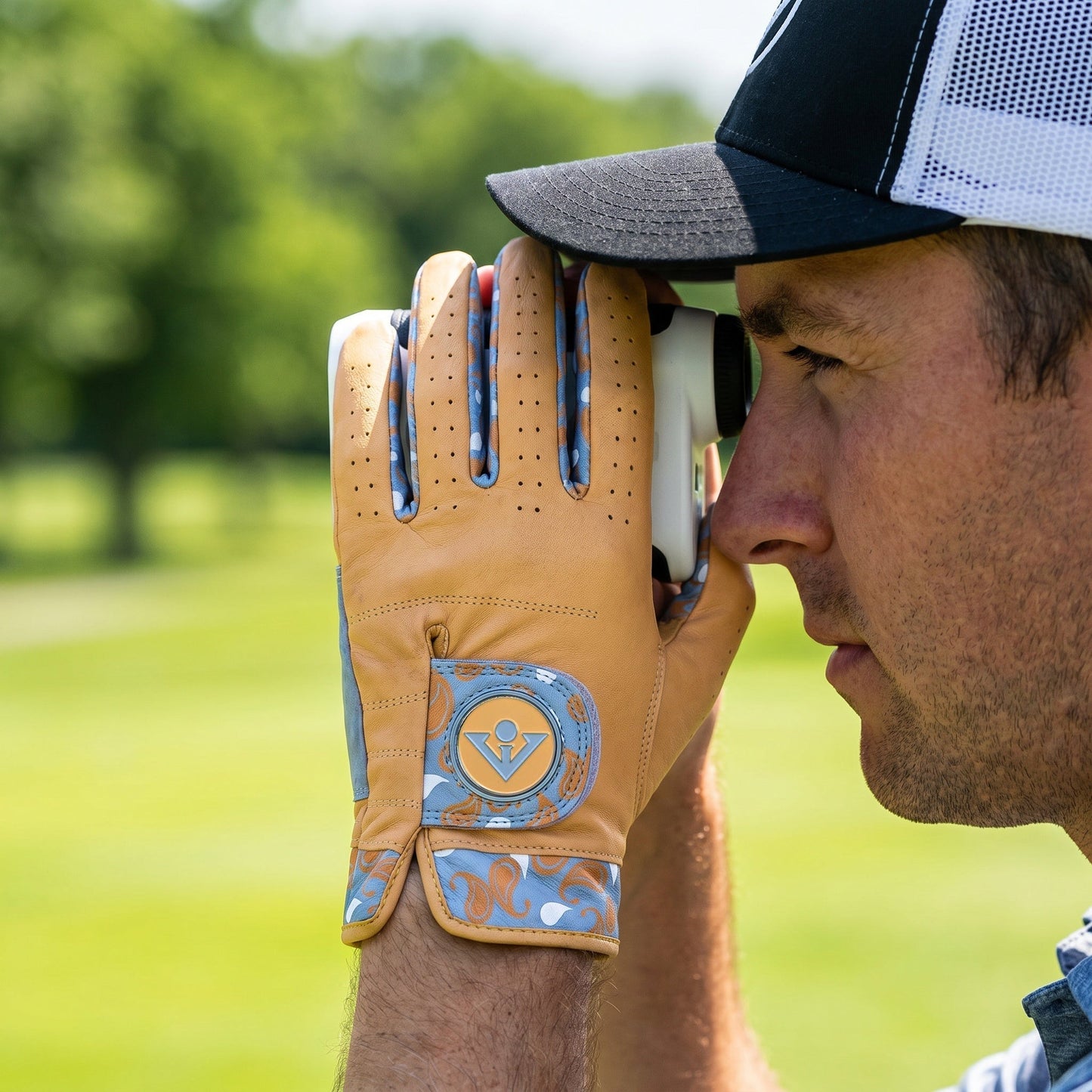 Park Paisley | Men's Paisley Patterned Golf Glove - LH S - Club Rehab