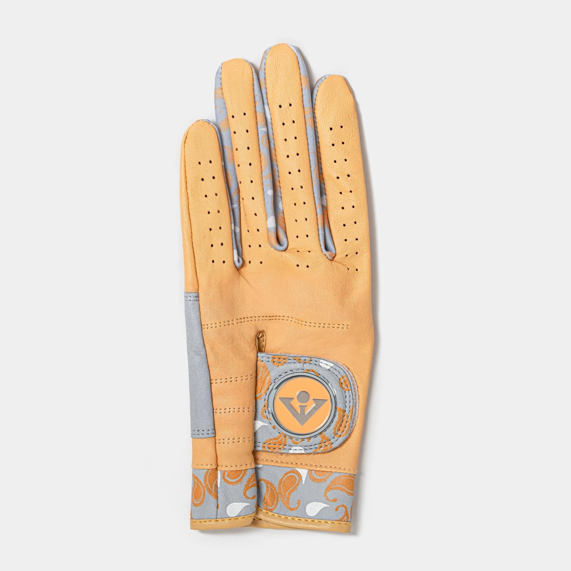 Park Paisley | Women's Gold Golf Glove - LH XS - Club Rehab