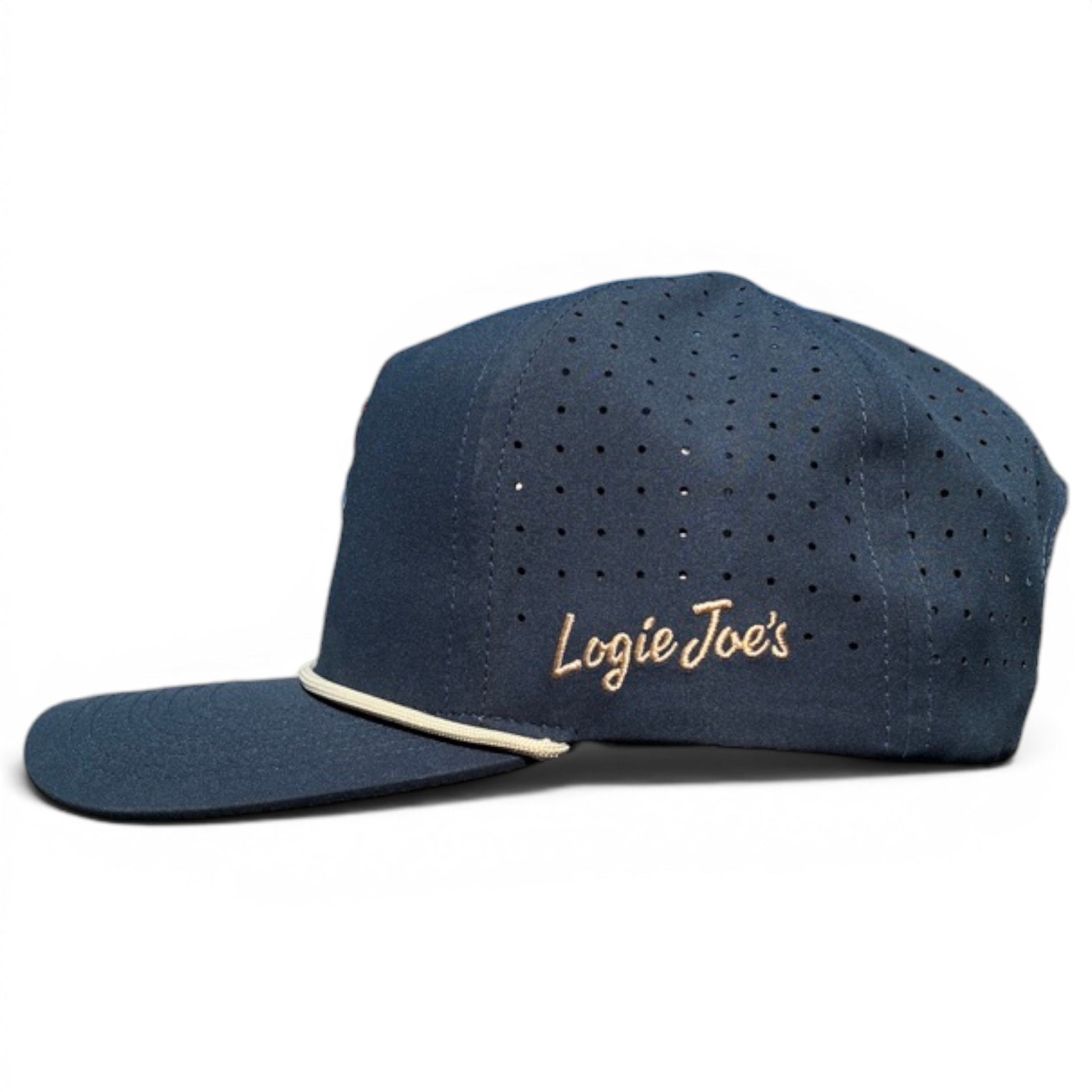 Parrot Patrol Golf Hat | Snapback Cap | Built - in Magnetic Ball Marker Holder + Marker Included | Adjustable Navy Parrot - Club Rehab