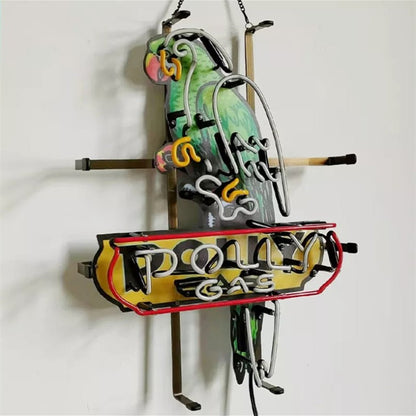 Parrot Polly Gas Gasoline Neon Signs - Club Rehab