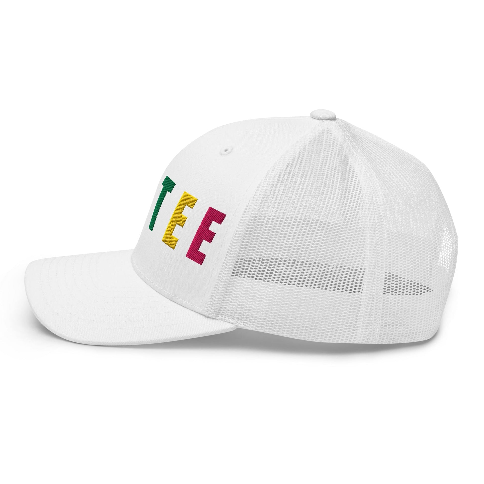 PARTEE Embroidered Trucker Hat - Birdie Pop Collection - White - Club Rehab