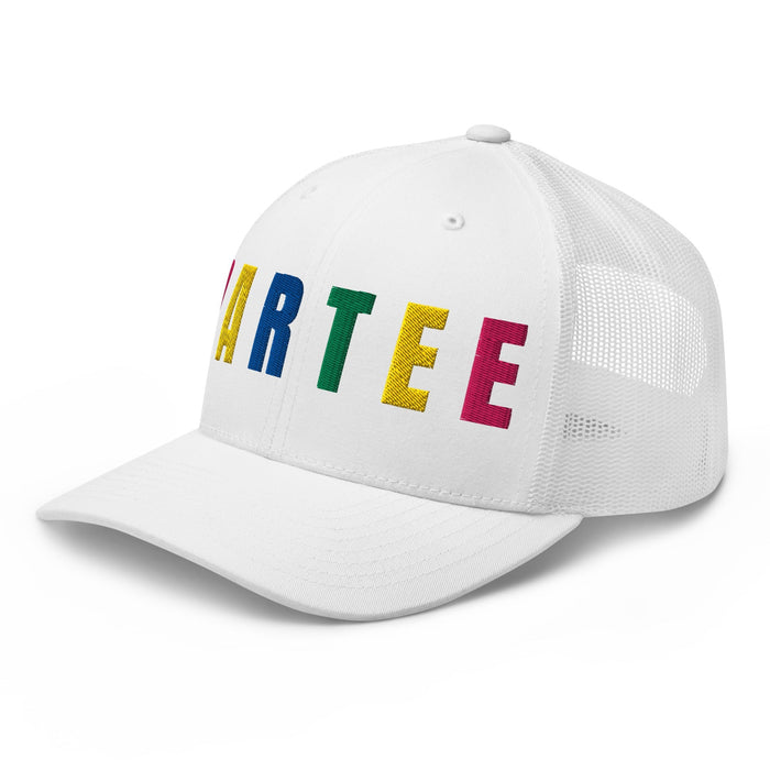 PARTEE Embroidered Trucker Hat - Birdie Pop Collection - Black - Club Rehab