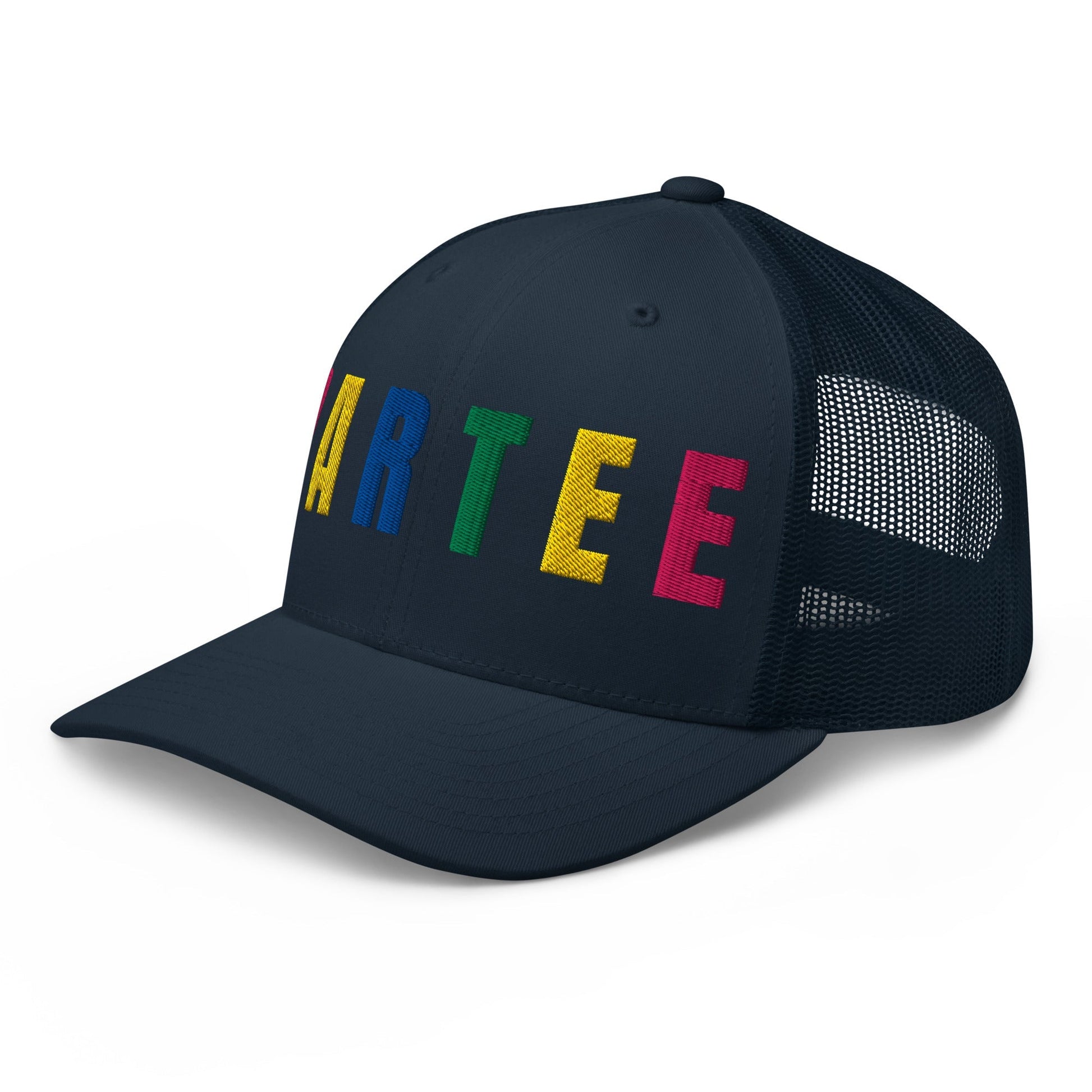 PARTEE Embroidered Trucker Hat - Birdie Pop Collection - Navy - Club Rehab