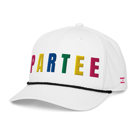 PARTEE Retro Golf Hat for Women - Birdie Pop Collection - Black/White - Club Rehab