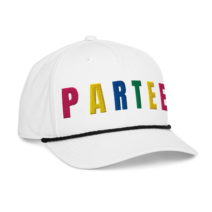 PARTEE Retro Golf Hat for Women - Birdie Pop Collection - Black/White - Club Rehab