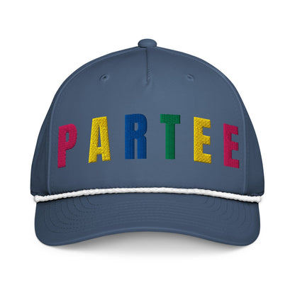 PARTEE Retro Golf Hat for Women - Birdie Pop Collection - Light Blue/White - Club Rehab