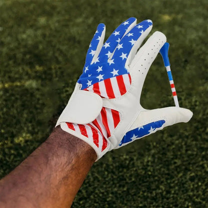 Patriotic Golf Tees – 50 - Pack | Stars & Stripes Design - Four corners - Club Rehab