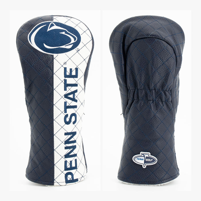 Penn State Nittany Lions Split Quilted Fairway Headcover, front and back views