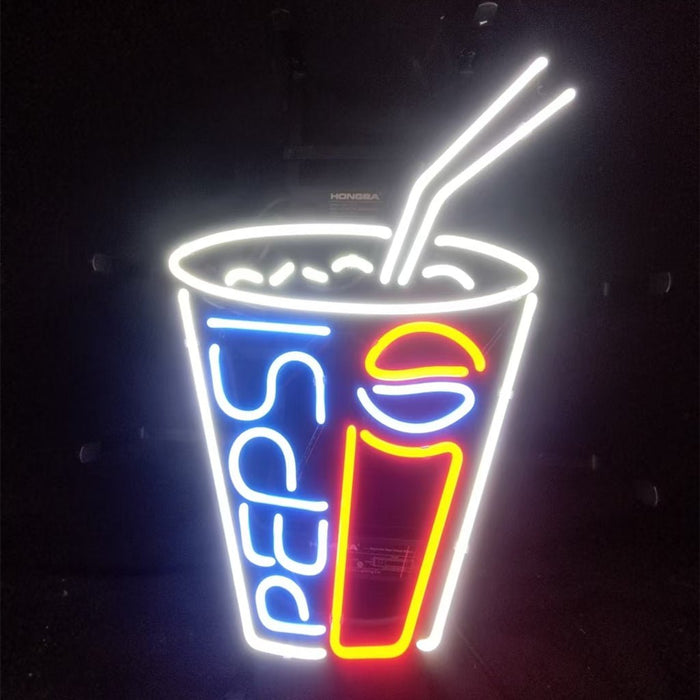 Pepsi Coke Cup Neon Signs Light - Club Rehab