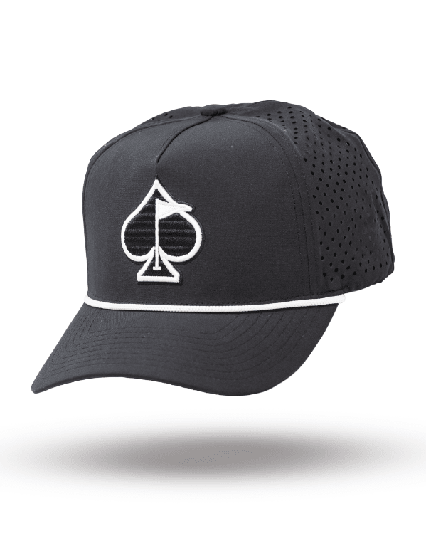 Perforated Rope Hat - Black - Club Rehab