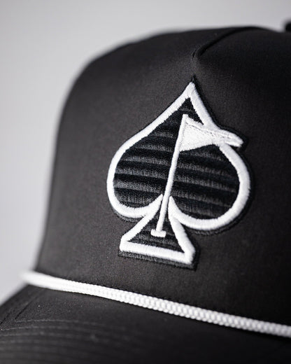 Perforated Rope Hat - Black - Club Rehab