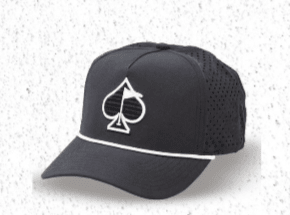 Perforated Rope Hat - Black - Club Rehab