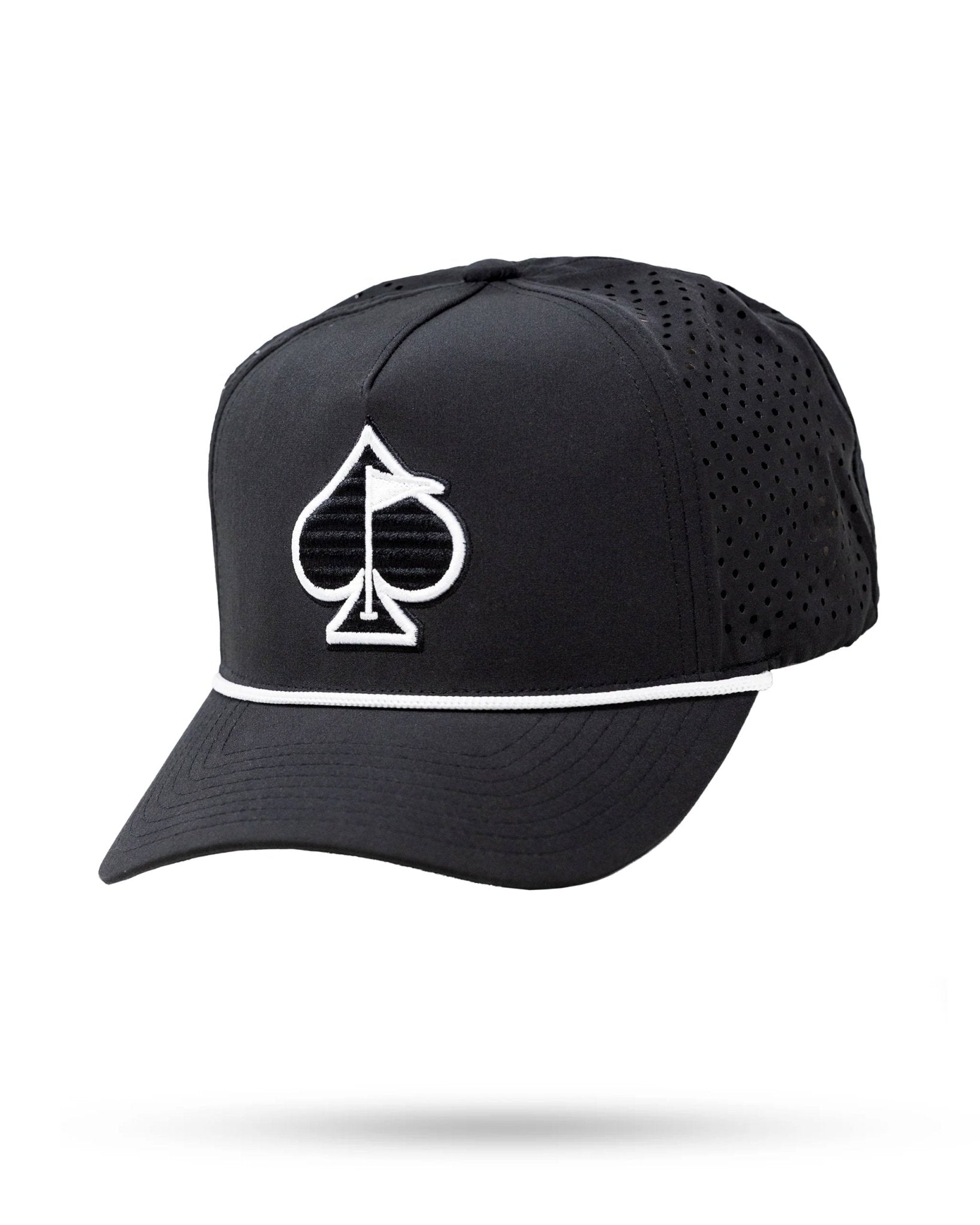 Perforated Rope Hat - Black - Club Rehab