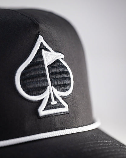 Perforated Rope Hat - Black - Club Rehab