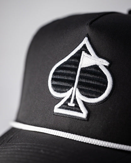 Perforated Rope Hat - Black - Club Rehab
