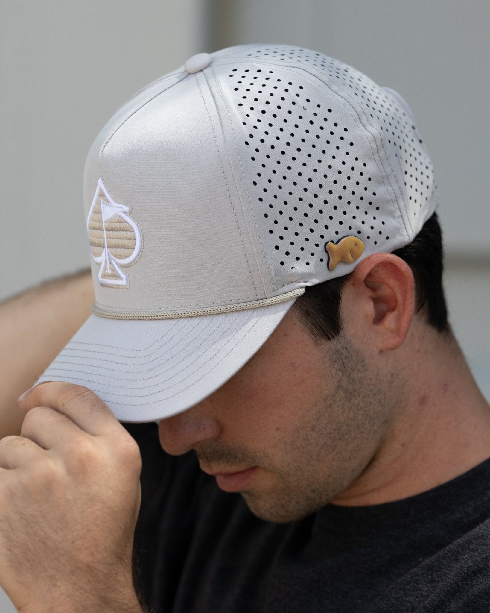Perforated Rope Hat - Bone - Club Rehab