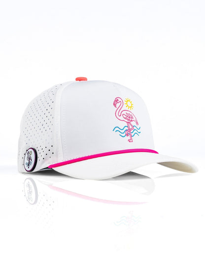 Perforated Rope Hat - Flamingo - Club Rehab