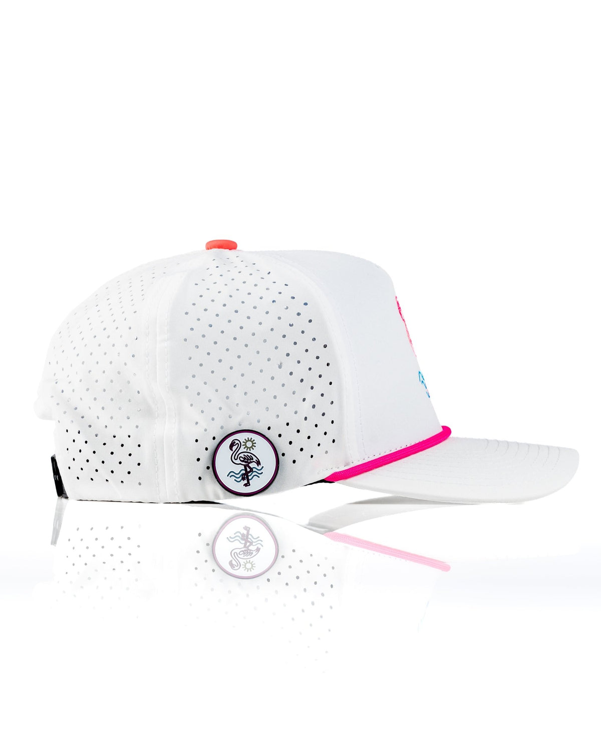 Perforated Rope Hat - Flamingo - Club Rehab