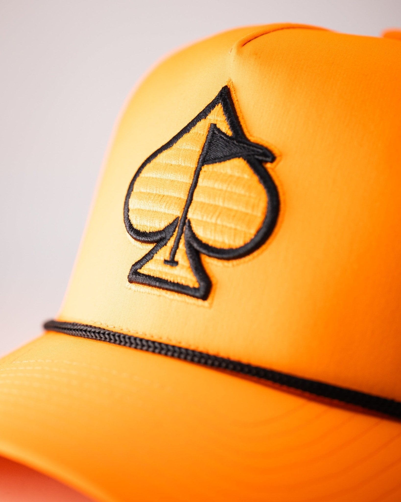 Perforated Rope Hat - Highlighter Orange - Club Rehab