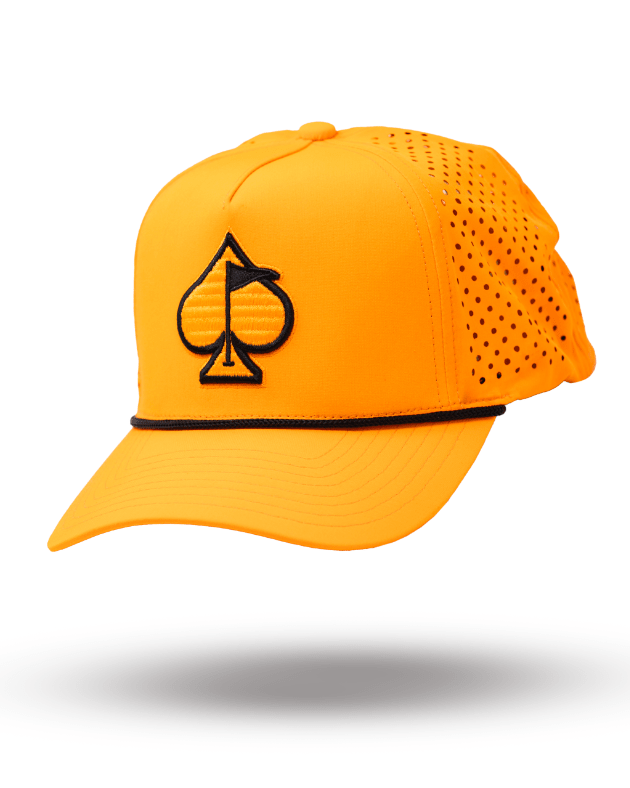 Perforated Rope Hat - Highlighter Orange - Club Rehab