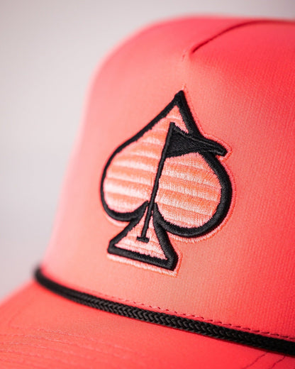 Perforated Rope Hat - Highlighter Pink - Club Rehab