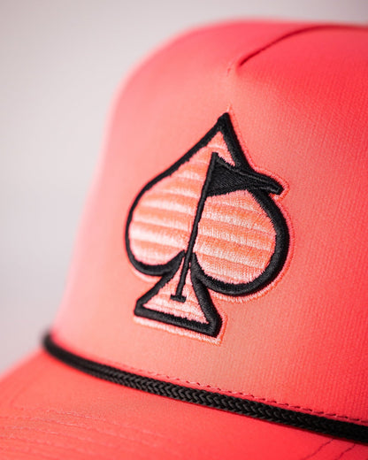 Perforated Rope Hat - Highlighter Pink - Club Rehab