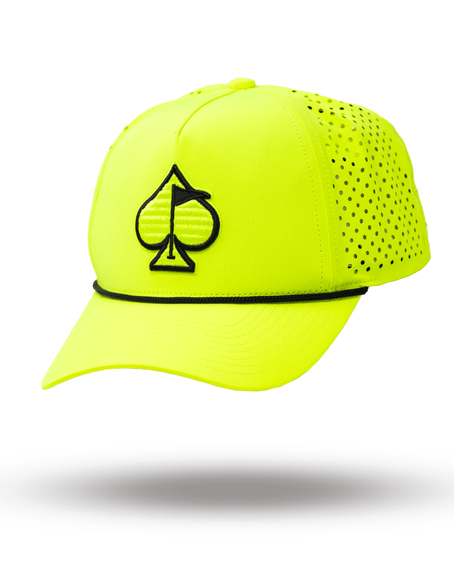 Perforated Rope Hat - Highlighter Yellow - Club Rehab