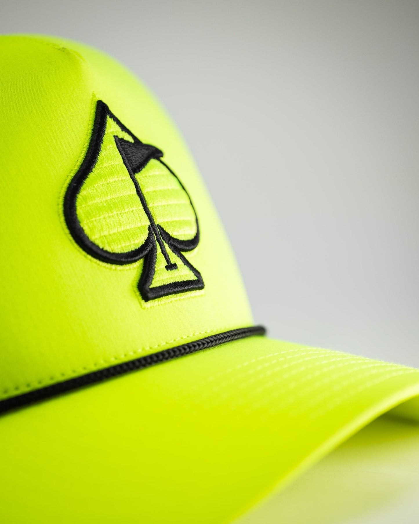 Perforated Rope Hat - Highlighter Yellow - Club Rehab