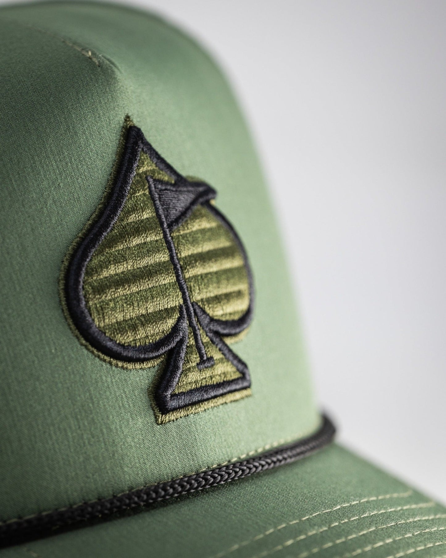 Perforated Rope Hat - Olive - Club Rehab
