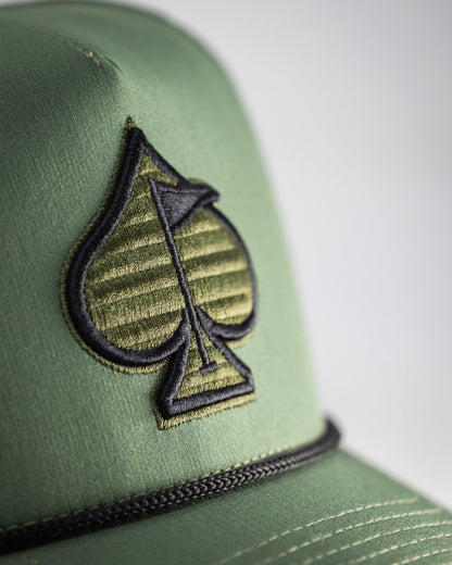 Perforated Rope Hat - Olive - Club Rehab