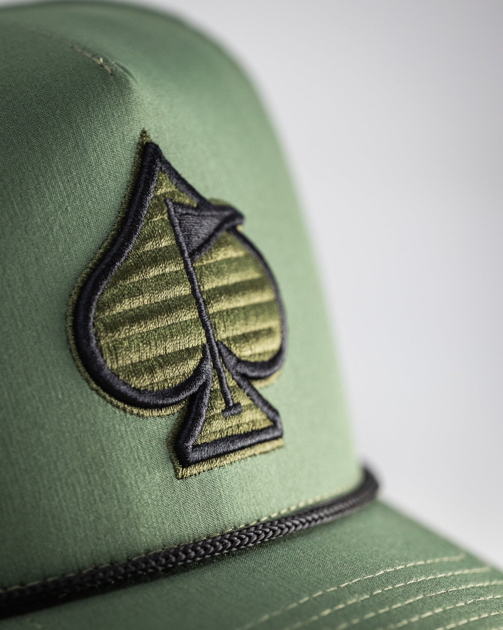 Perforated Rope Hat - Olive - Club Rehab