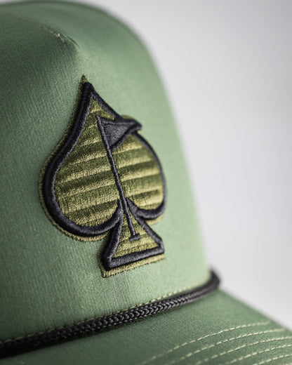 Perforated Rope Hat - Olive - Club Rehab