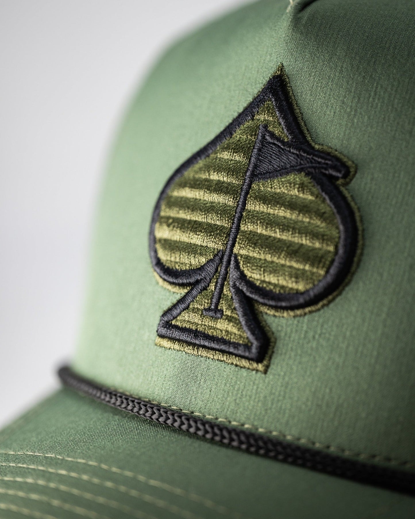 Perforated Rope Hat - Olive - Club Rehab
