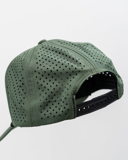 Perforated Rope Hat - Olive - Club Rehab