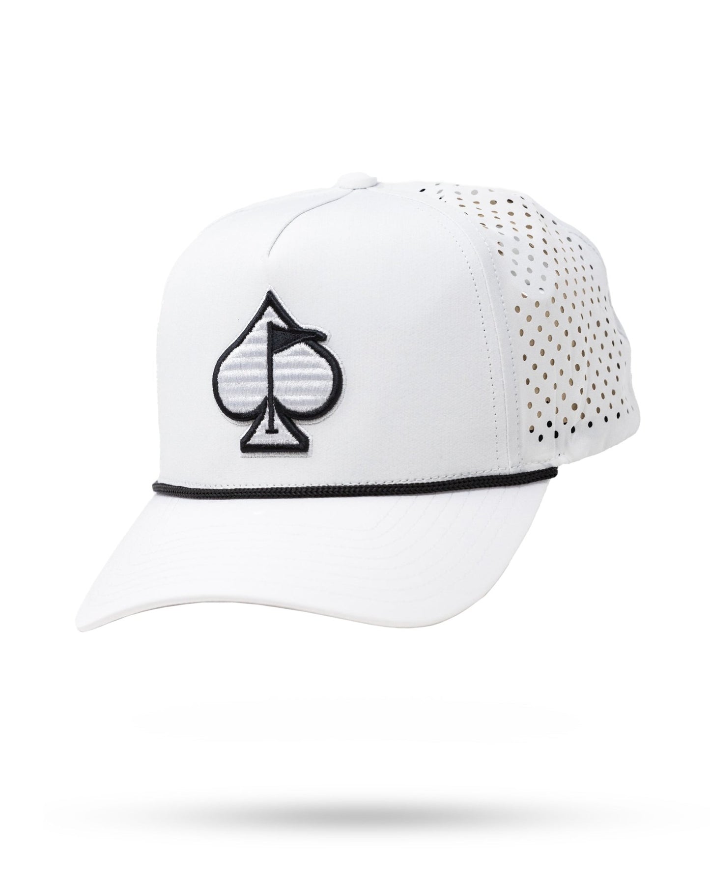Perforated Rope Hat - White - Club Rehab
