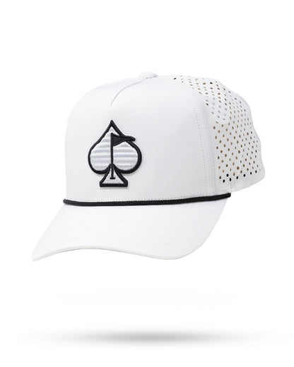Perforated Rope Hat - White - Club Rehab