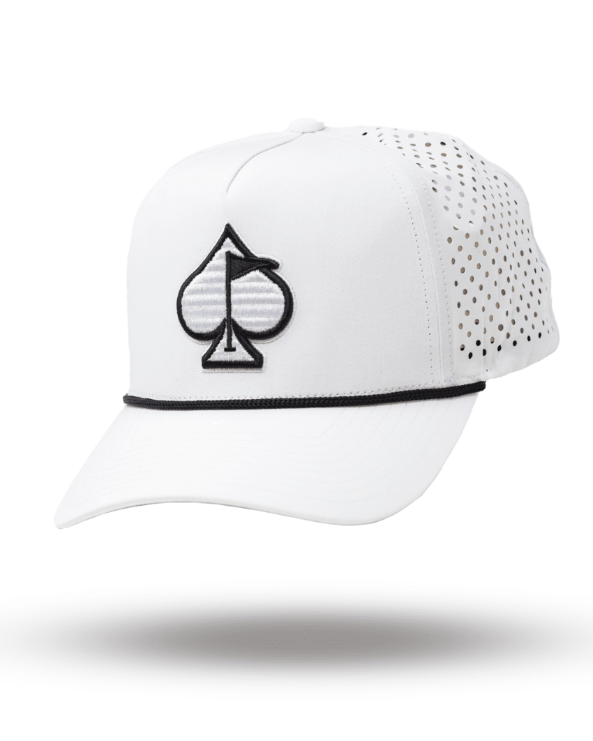 Perforated Rope Hat - White - Club Rehab