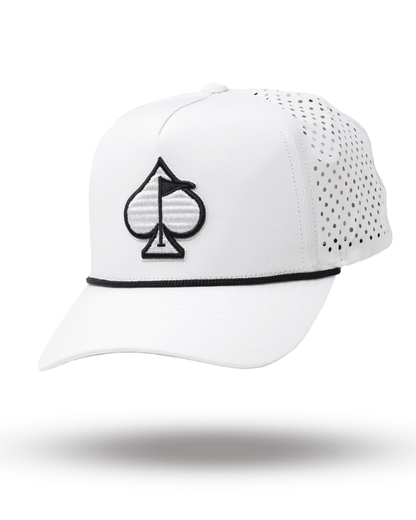 Perforated Rope Hat - White - Club Rehab
