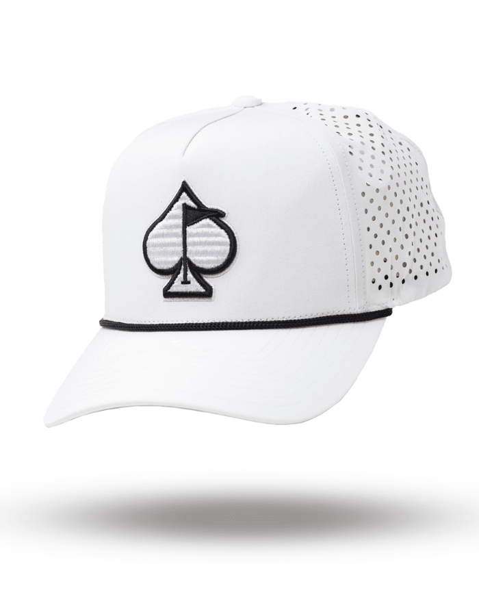 Perforated Rope Hat - White - Club Rehab