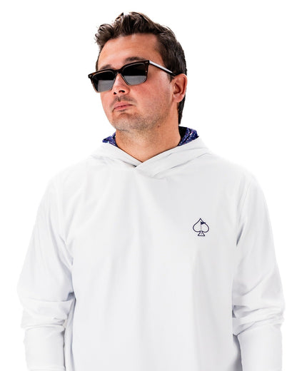 Performance Golf Hoodie - Blue Splatter - S - Club Rehab