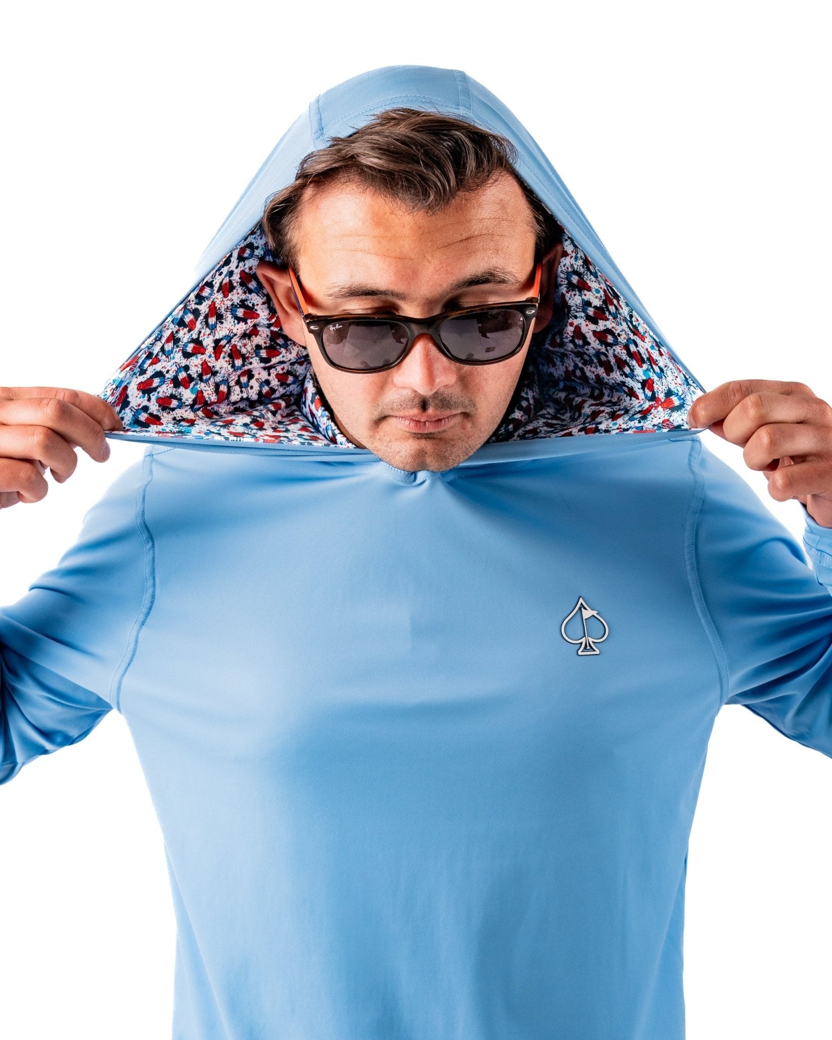 Performance Golf Hoodie - Bomb Pop - S - Club Rehab