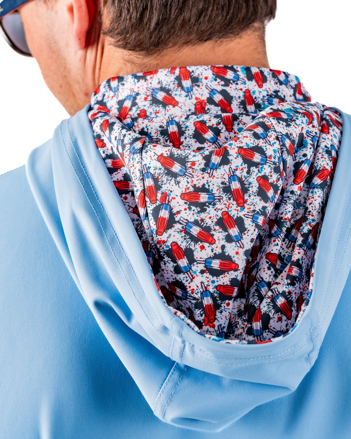 Performance Golf Hoodie - Bomb Pop - S - Club Rehab
