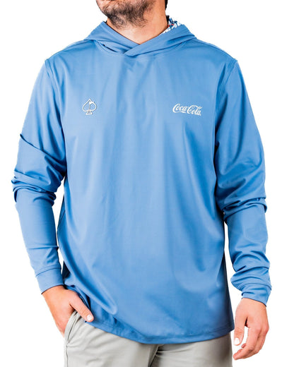 Performance Golf Hoodie - Coca-Cola Glacier Blue - S - Club Rehab