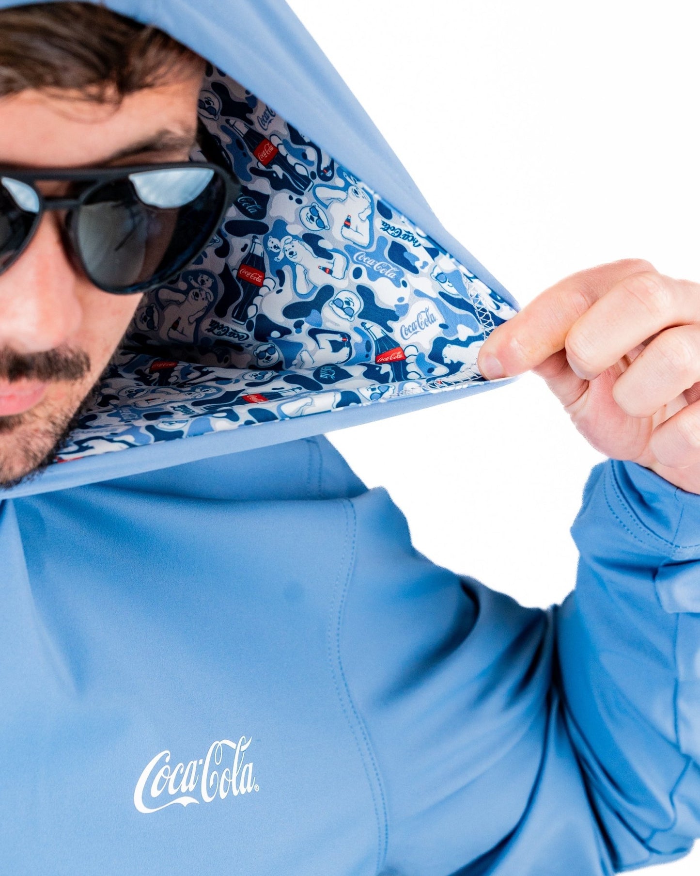 Performance Golf Hoodie - Coca-Cola Glacier Blue - S - Club Rehab