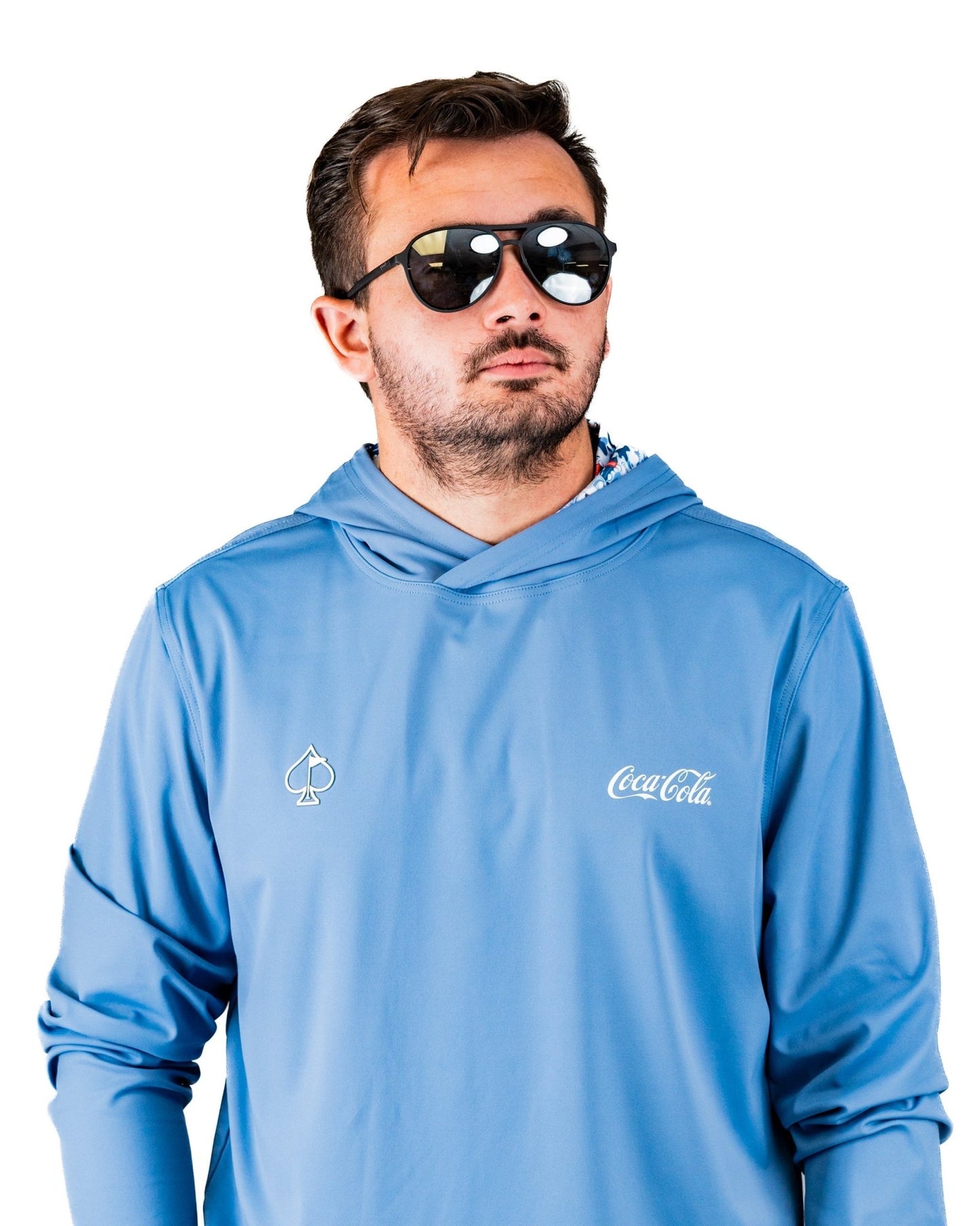 Performance Golf Hoodie - Coca-Cola Glacier Blue - S - Club Rehab