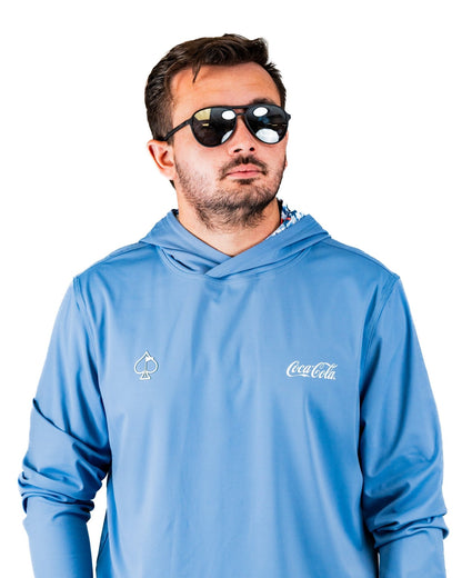 Performance Golf Hoodie - Coca-Cola Glacier Blue - S - Club Rehab